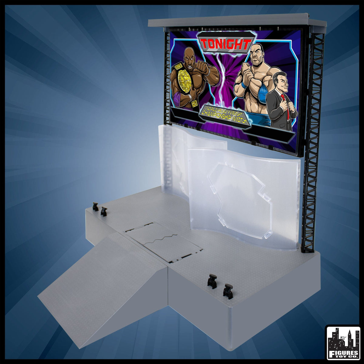 Wwe Ramp Toy Ultimate Entrance Stage for WWE & AEW Wrestling Action Figures ...