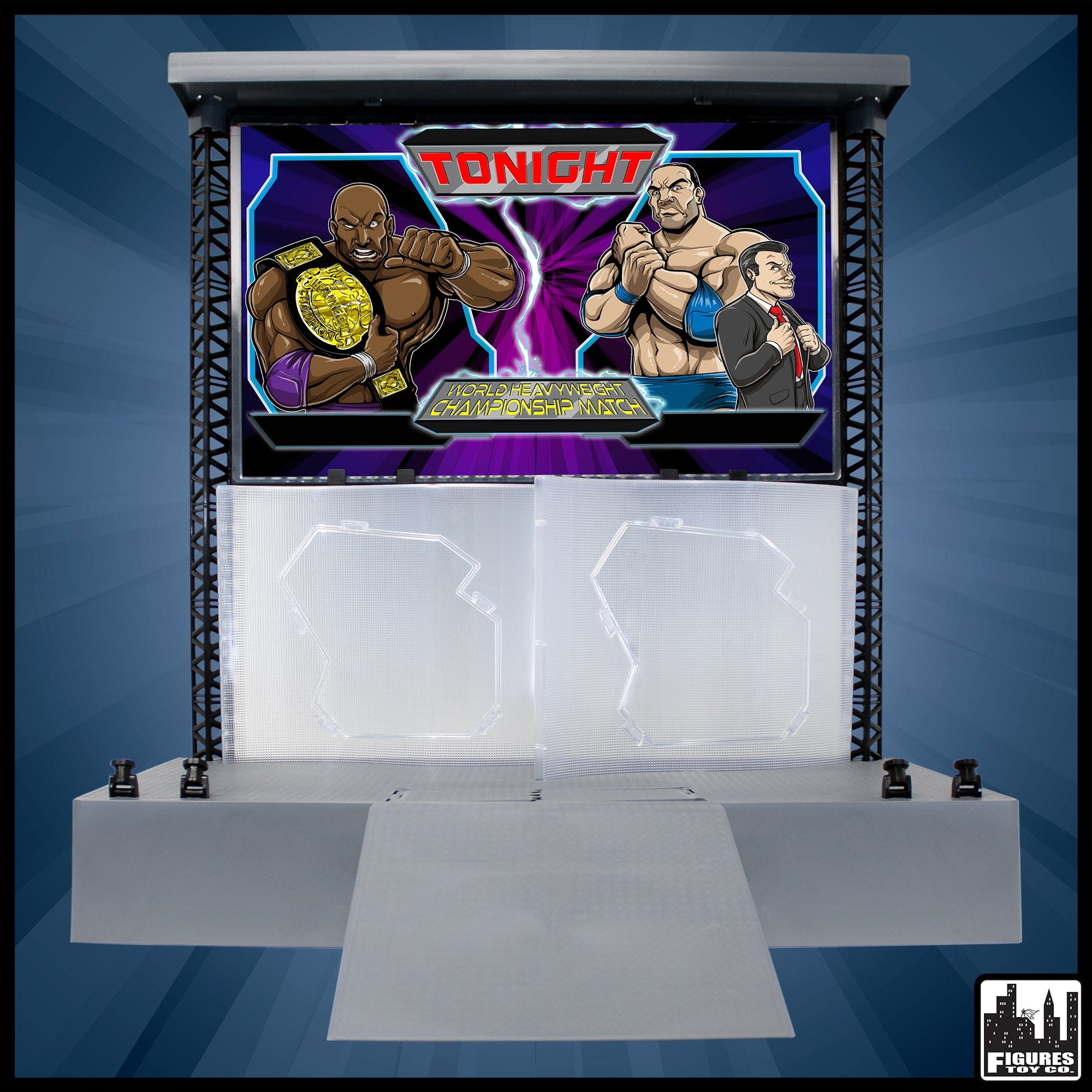 Ultimate Entrance Stage for WWE \u0026 AEW Wrestling Action Figures - Figures Toy  Company