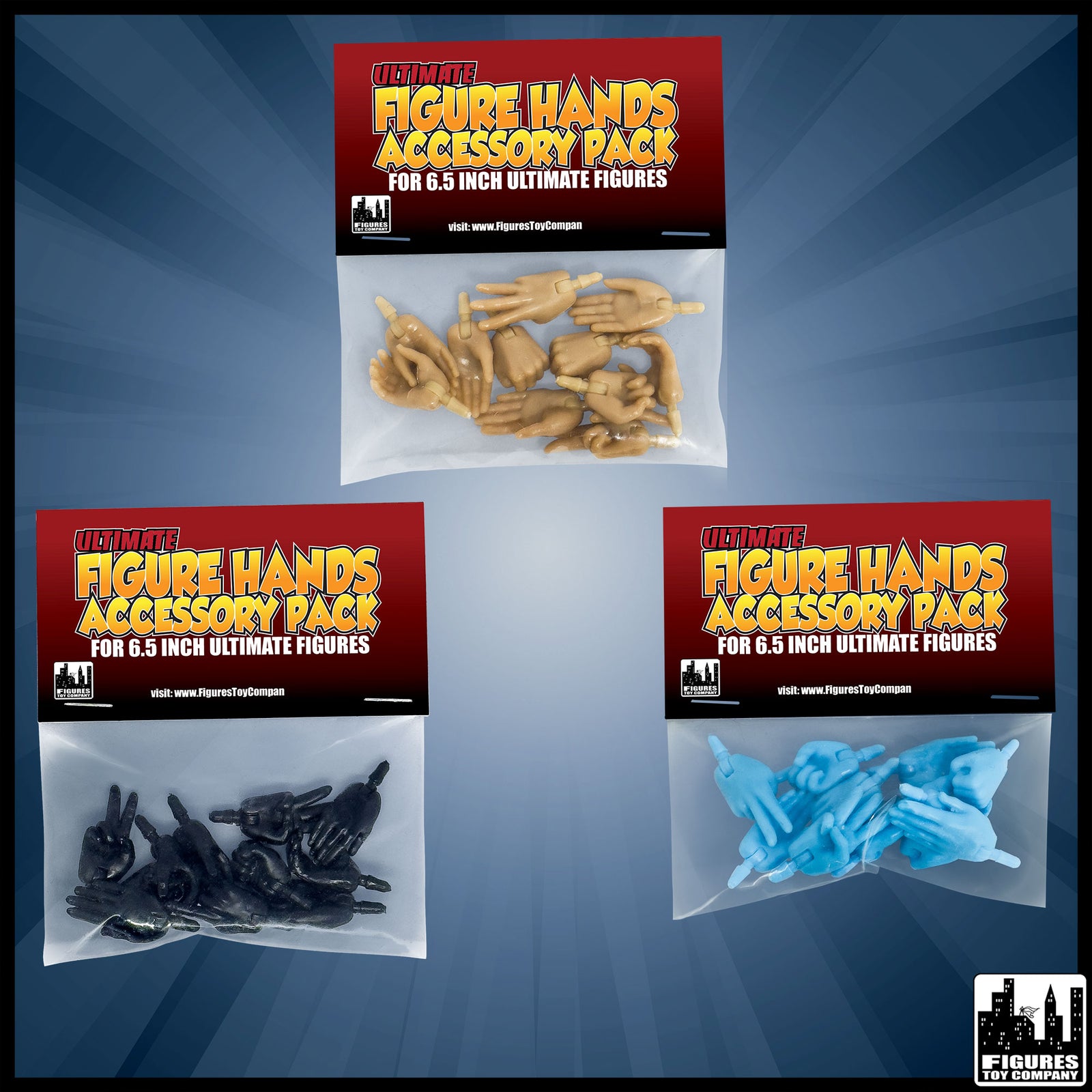 Ultimate Hands 6.5Inch Three Packs 01 Main