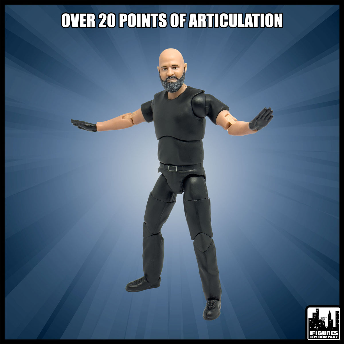 Ultimate MMA Referee With Deluxe Articulation for UFC MMA Action Figures — display scene.