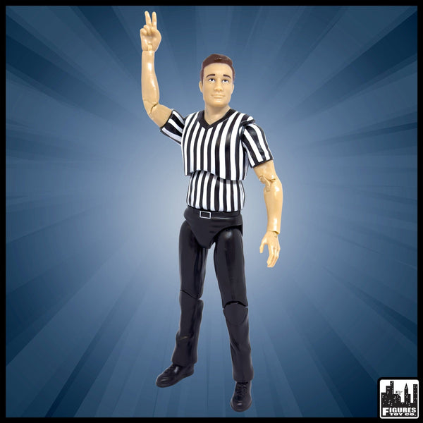 Referee Figures Ultimate Referee With Deluxe Articulation for WWE Wrestlin Figures ...
