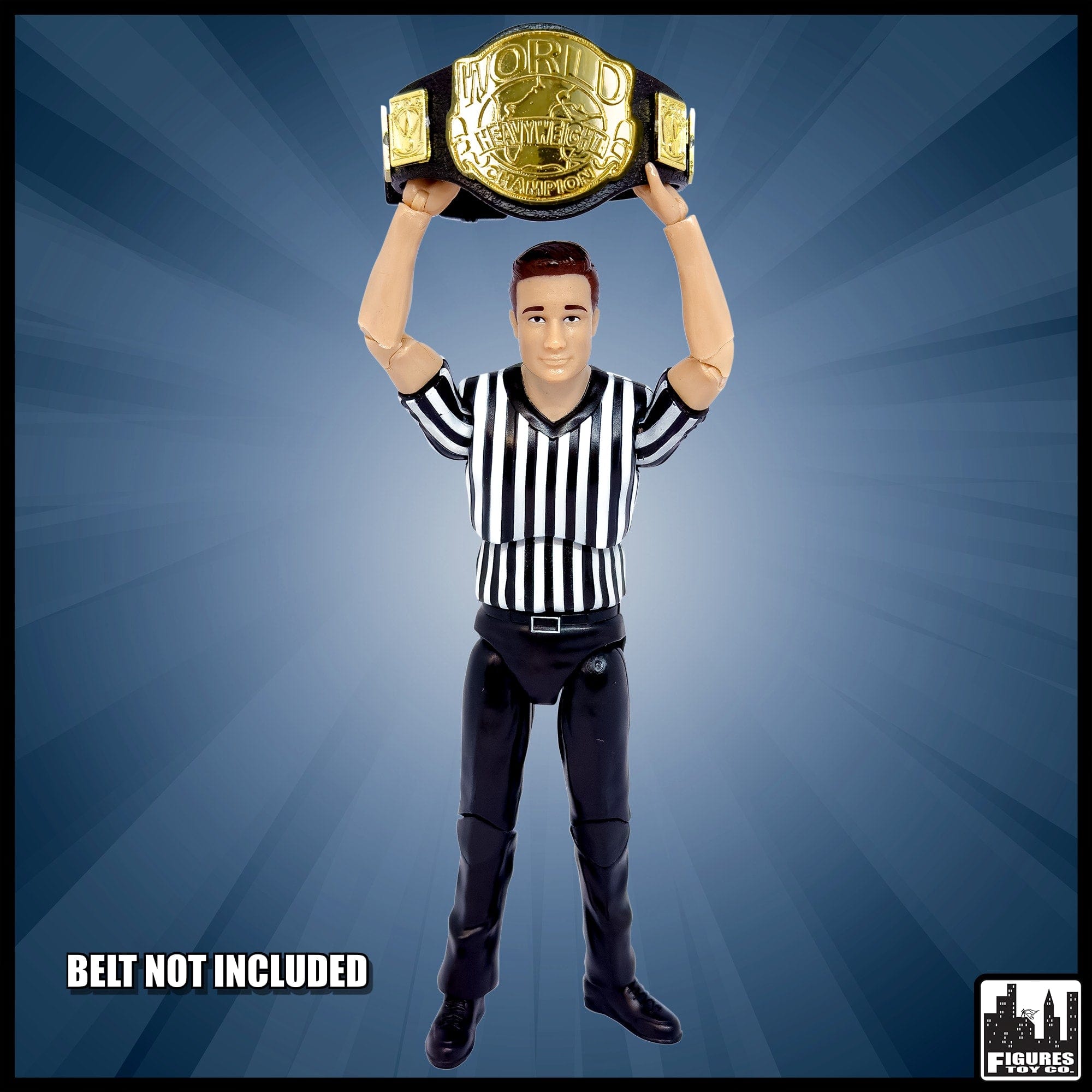 Referee Figures Ultimate Referee With Deluxe Articulation for WWE Wrestlin Figures ...
