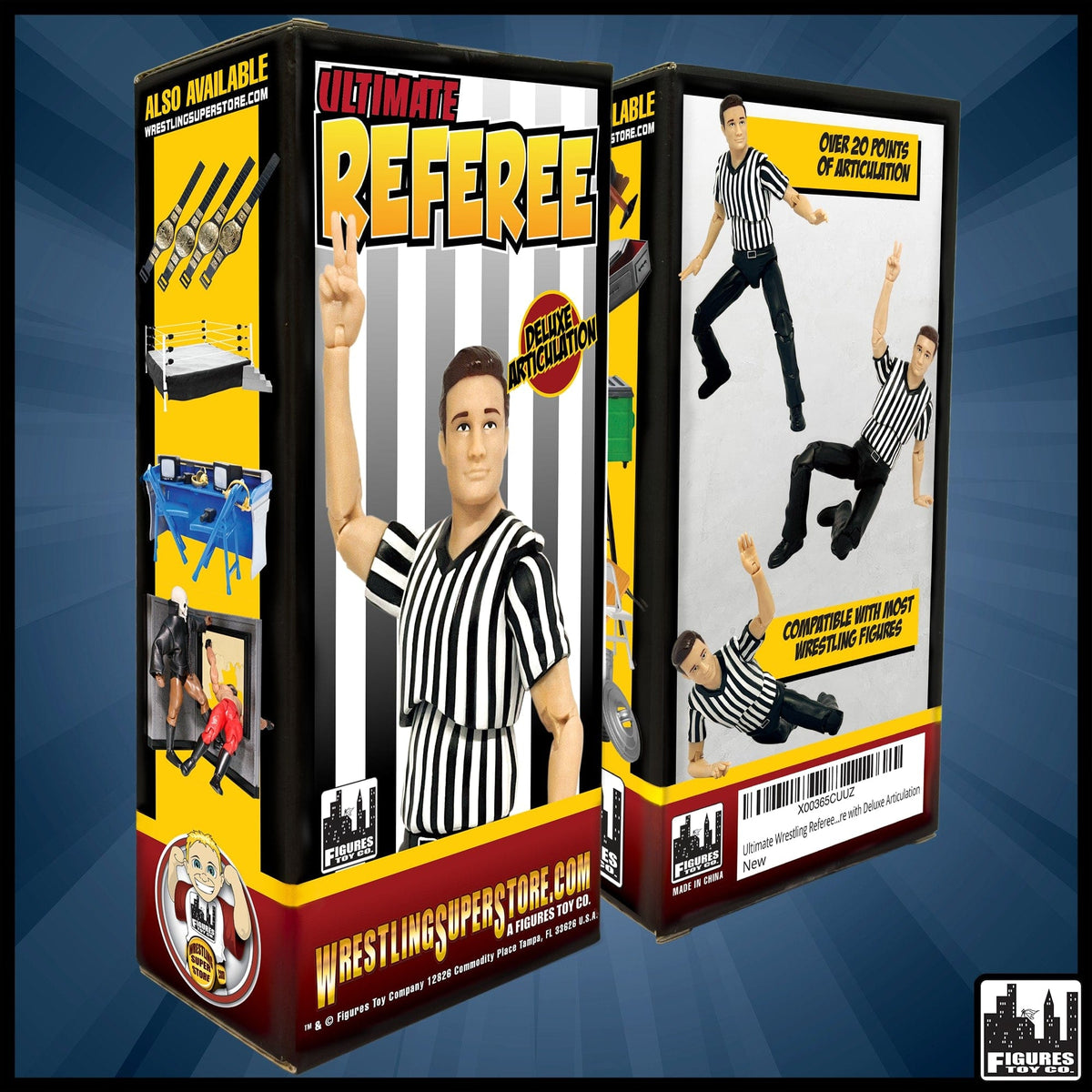 Ultimate Referee With Deluxe Articulation for WWE Wrestling Action Figures