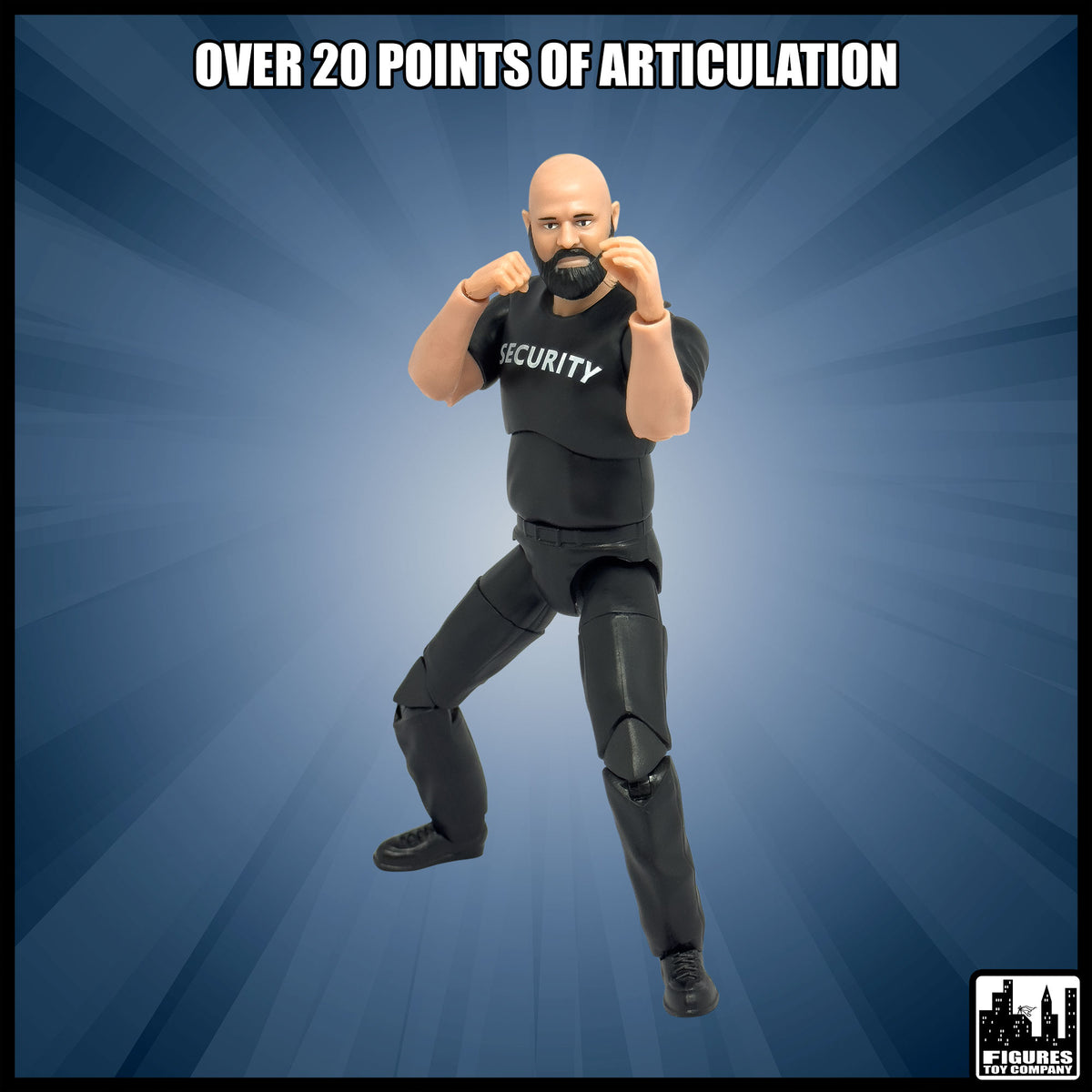Ultimate Security Guard With Deluxe Articulation for wrestling figures — display scene.