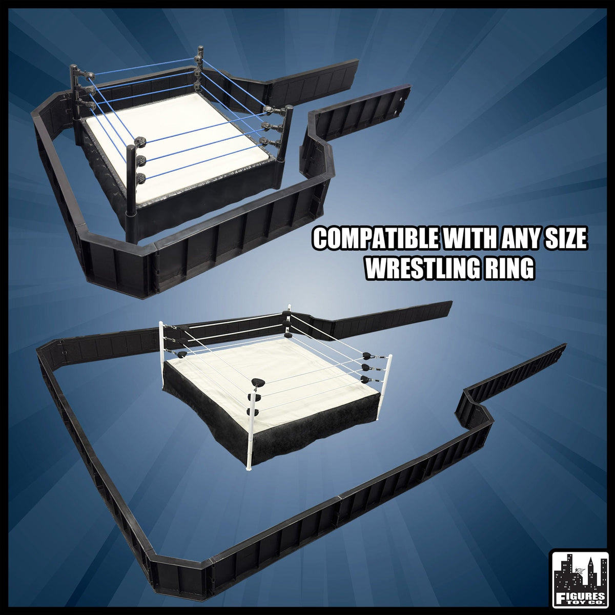 Ultimate Wrestling Ring Barricade Playset for WWE Wrestling Action Figures