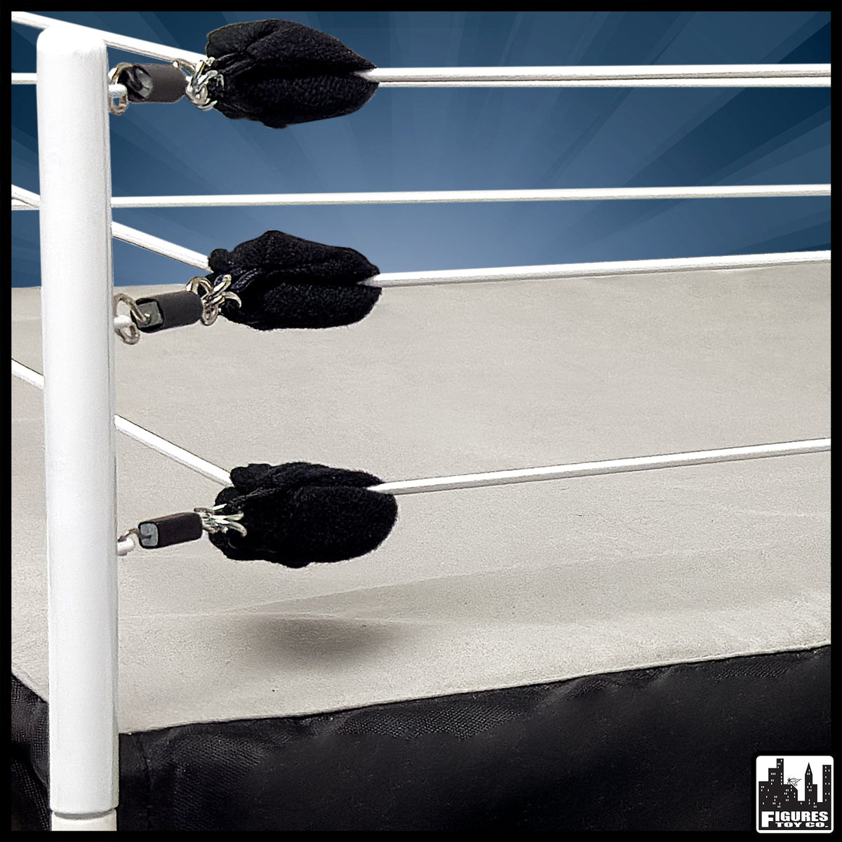 Ultimate Wrestling Ring Deluxe Playset With Barricade, Ring &amp; Commentators Tables for WWE Wrestling Figures