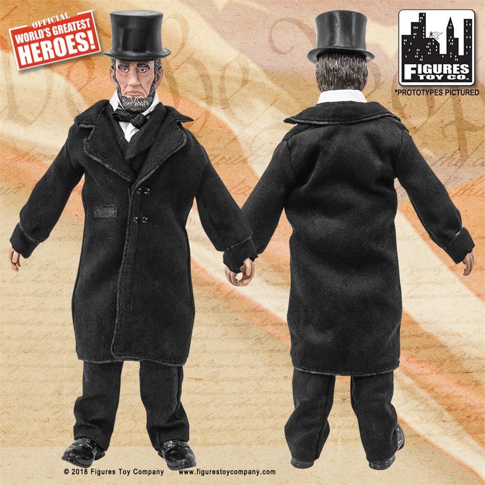 US Presidents 8 Inch Action Figures Series: Abraham Lincoln [Shiny Black Suit Variant]