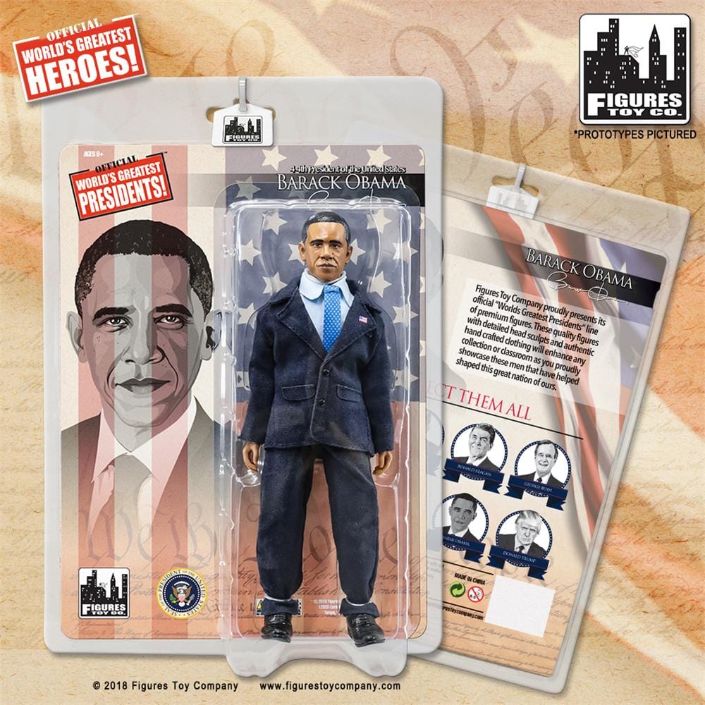 US Presidents 8 Inch Action Figures Series: Barack Obama [Blue Suit]