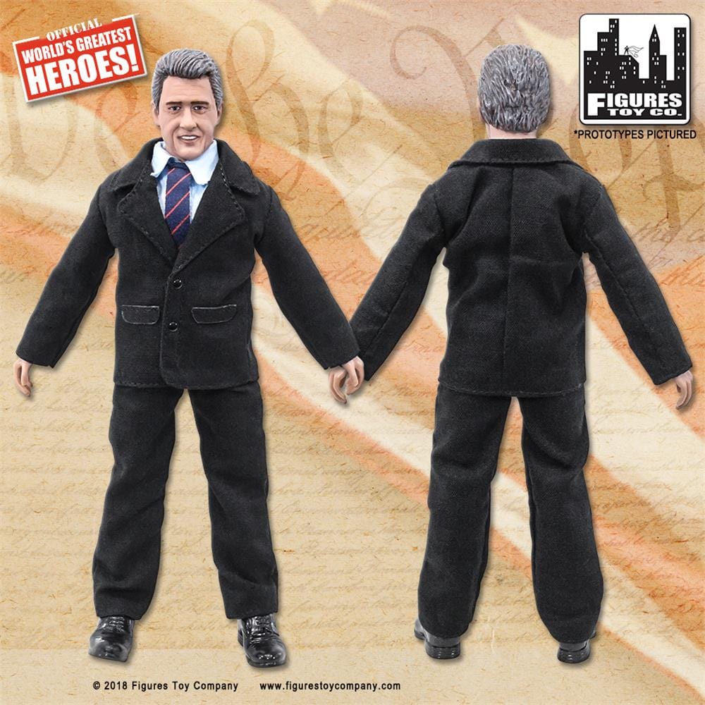 US Presidents 8 Inch Action Figures Series: Bill Clinton [Black Suit]