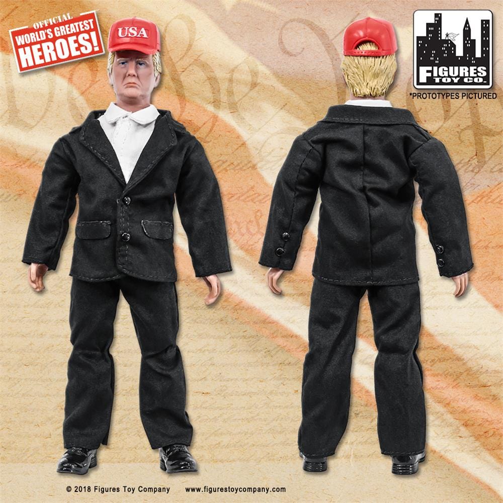 US Presidents 8 Inch Action Figures Series: Donald Trump [Black Suit]