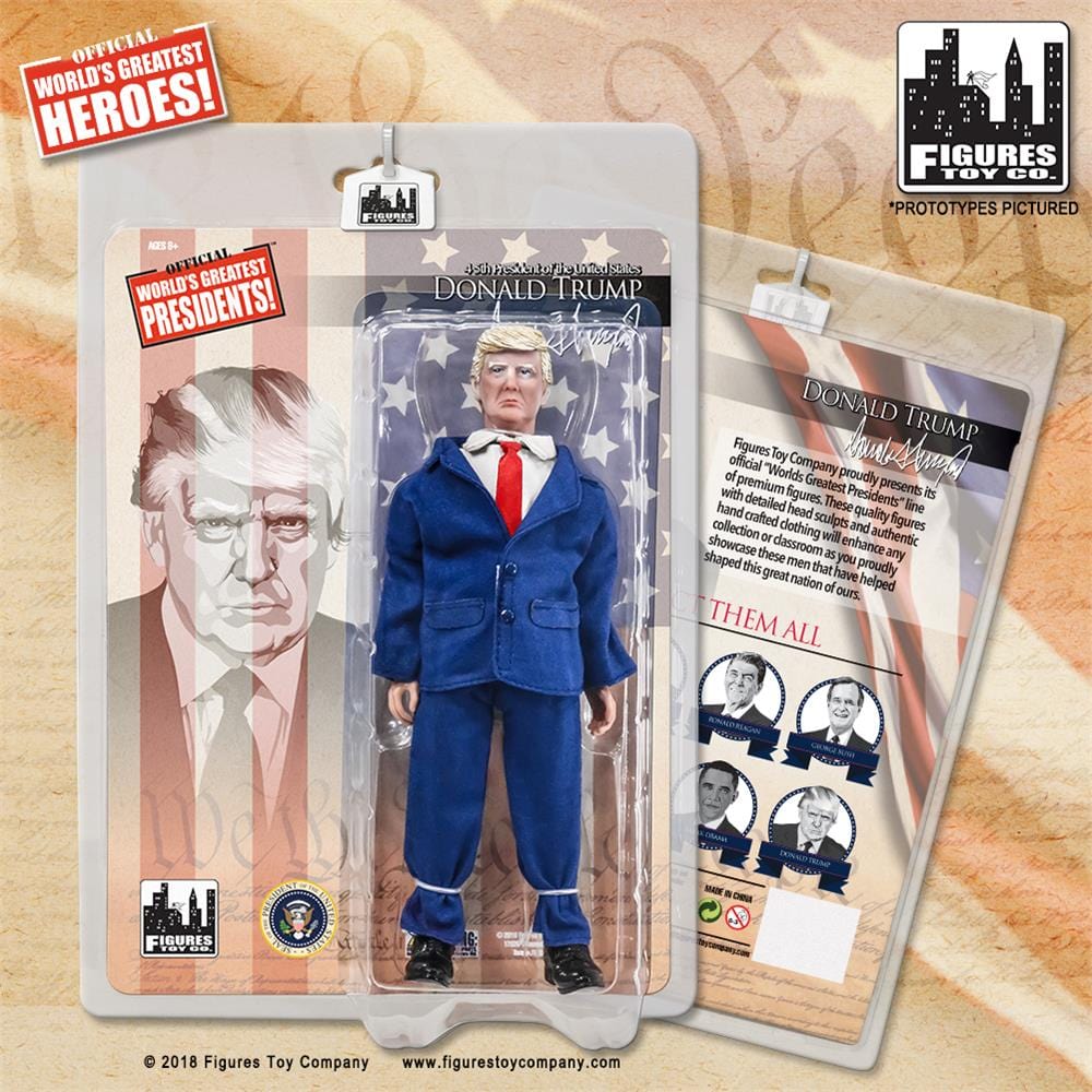 US Presidents 8 Inch Action Figures Series: Donald Trump [Blue Suit]