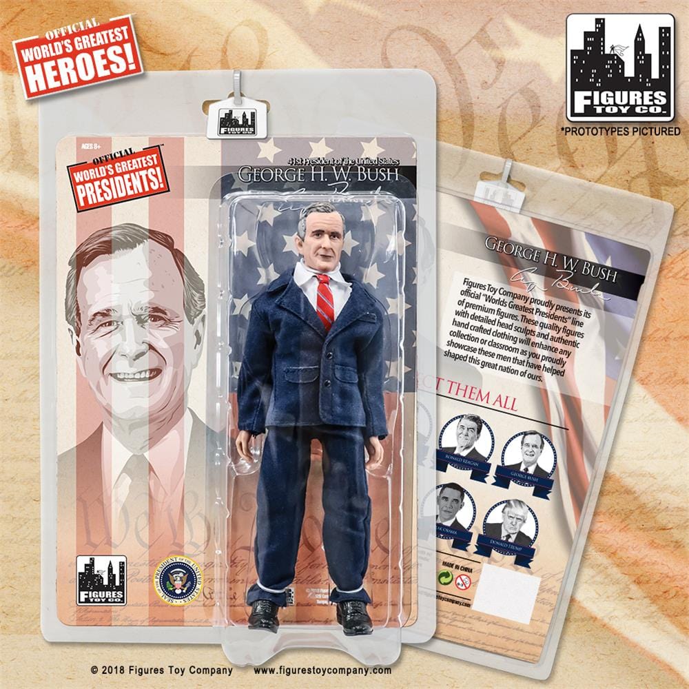 US Presidents 8 Inch Action Figures Series: George Bush SR. [Blue Suit]