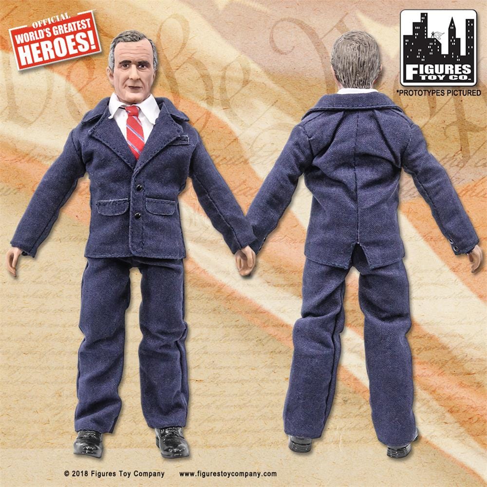 US Presidents 8 Inch Action Figures Series: George Bush SR. [Blue Suit]