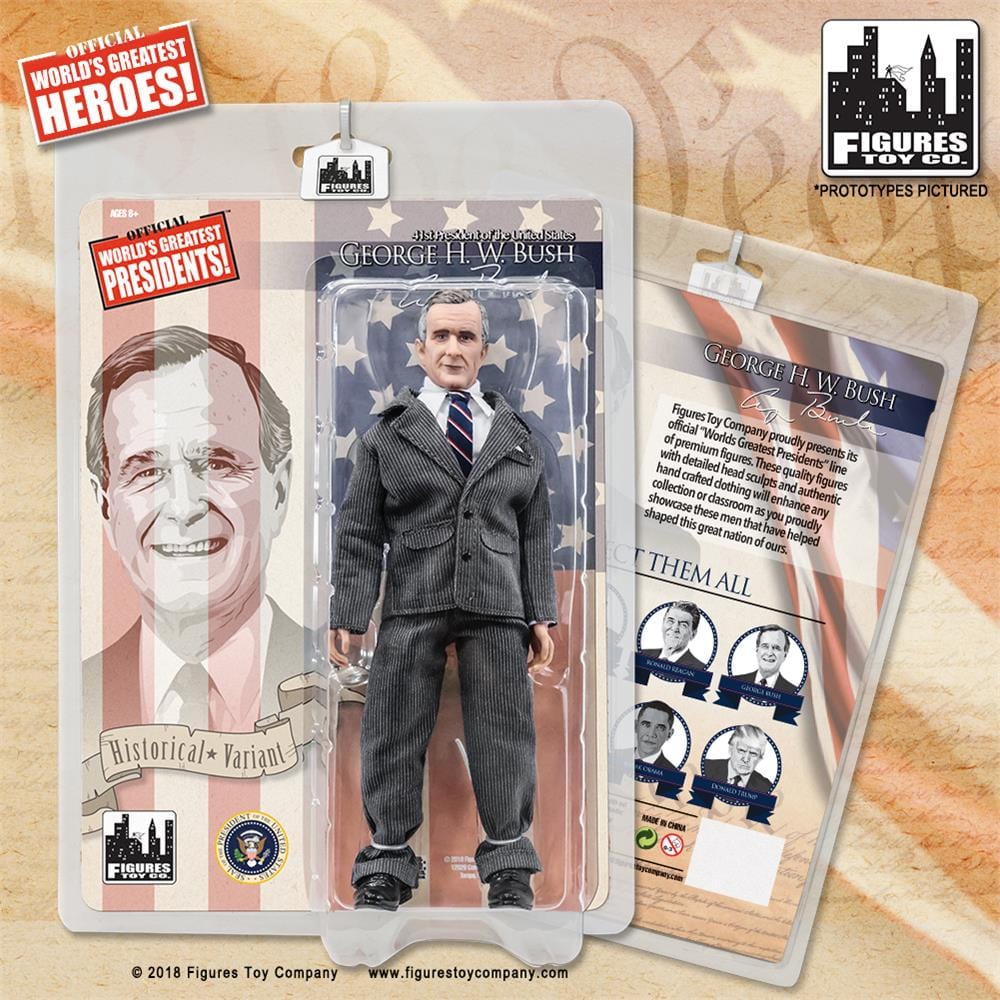 US Presidents 8 Inch Action Figures Series: George Bush SR. [Gray Suit Variant]