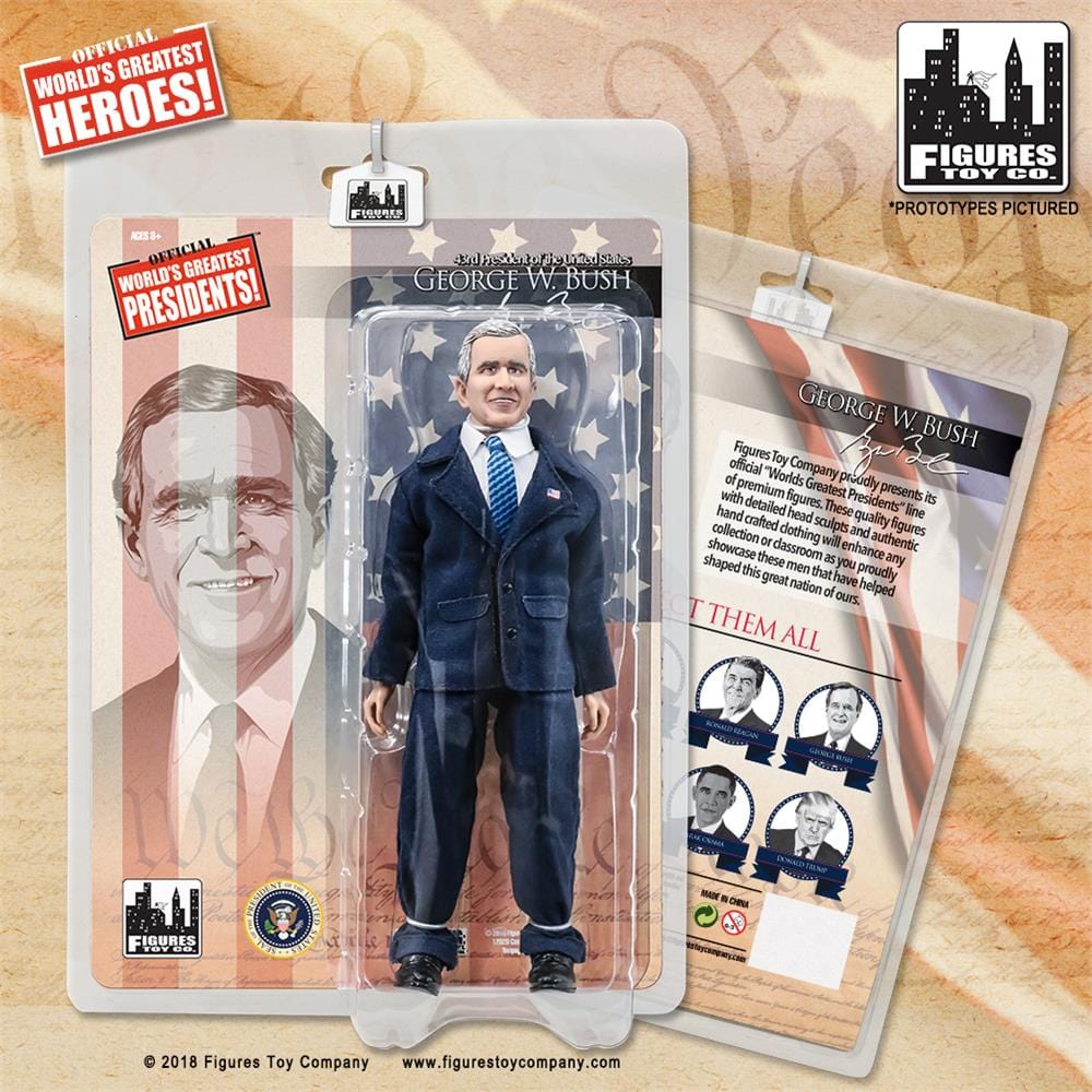 US Presidents 8 Inch Action Figures Series: George W. Bush [Blue Suit]