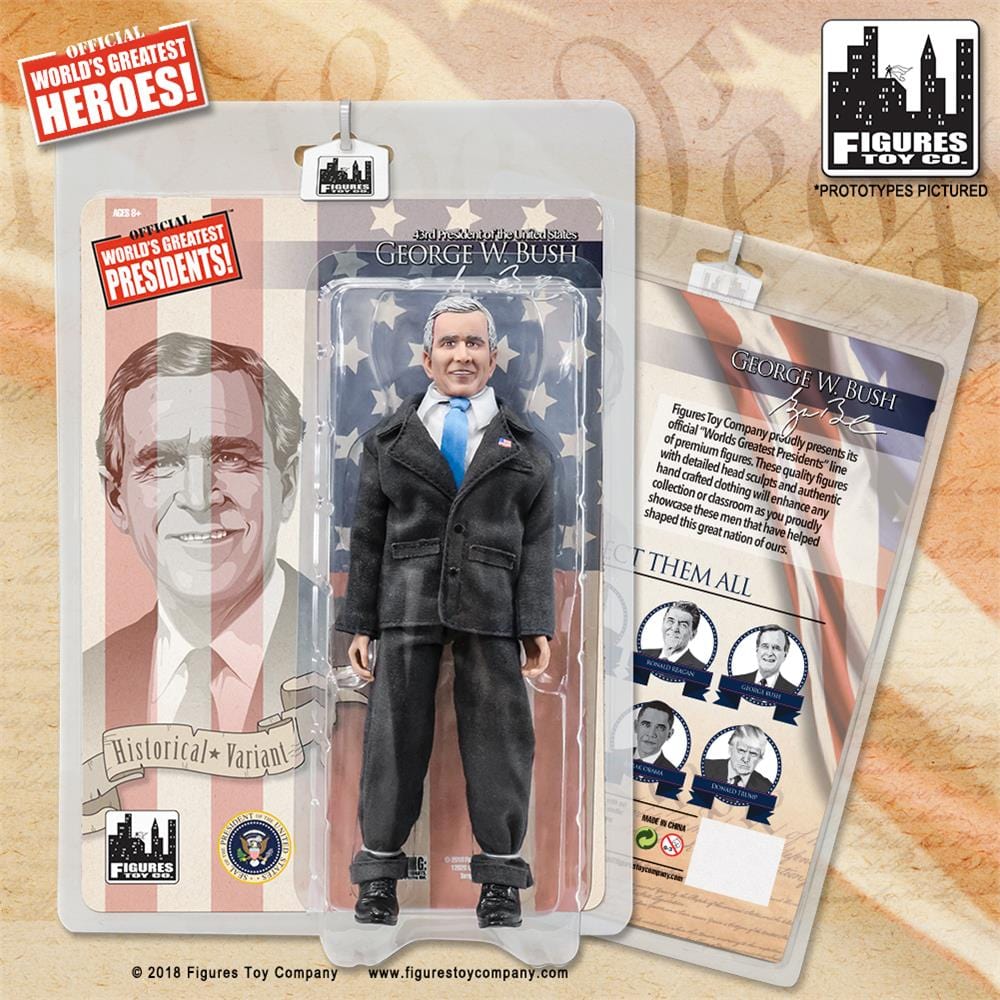 US Presidents 8 Inch Action Figures Series: George W. Bush [Gray Suit Variant]