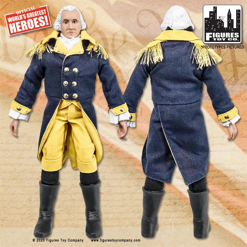 US Presidents 8 Inch Action Figures Series: George Washington [Blue &amp; Yellow Suit Variant]