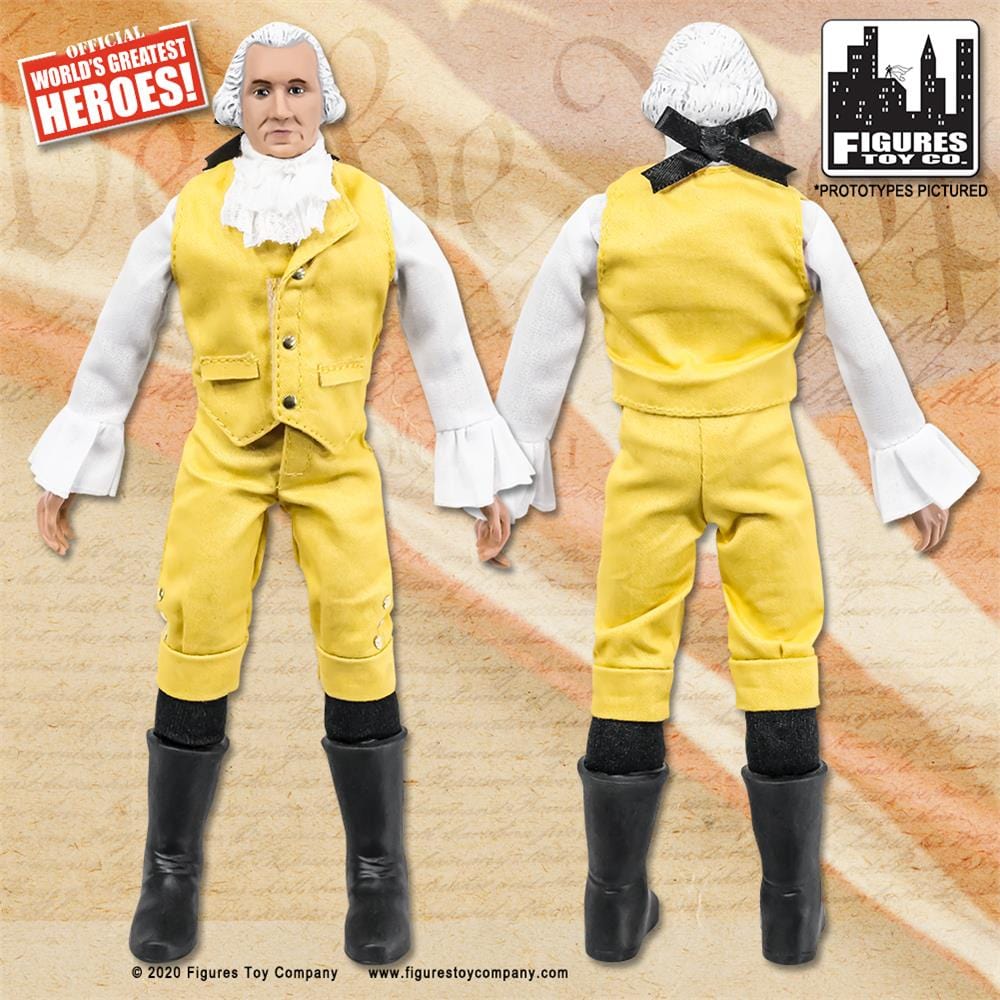 US Presidents 8 Inch Action Figures Series: George Washington [Blue &amp; Yellow Suit Variant]
