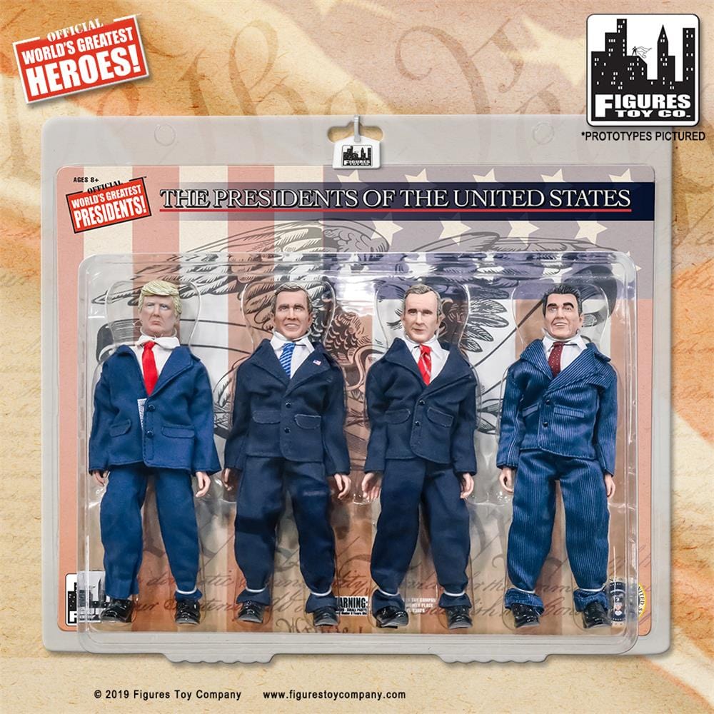 US Presidents 8 Inch Action Figures Series: Historical Four Pack