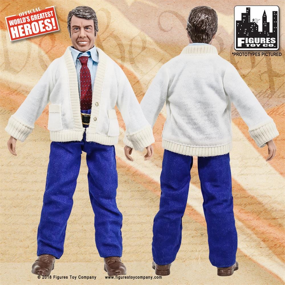 US Presidents 8 Inch Action Figures Series: Jimmy Carter [White Sweater Variant]