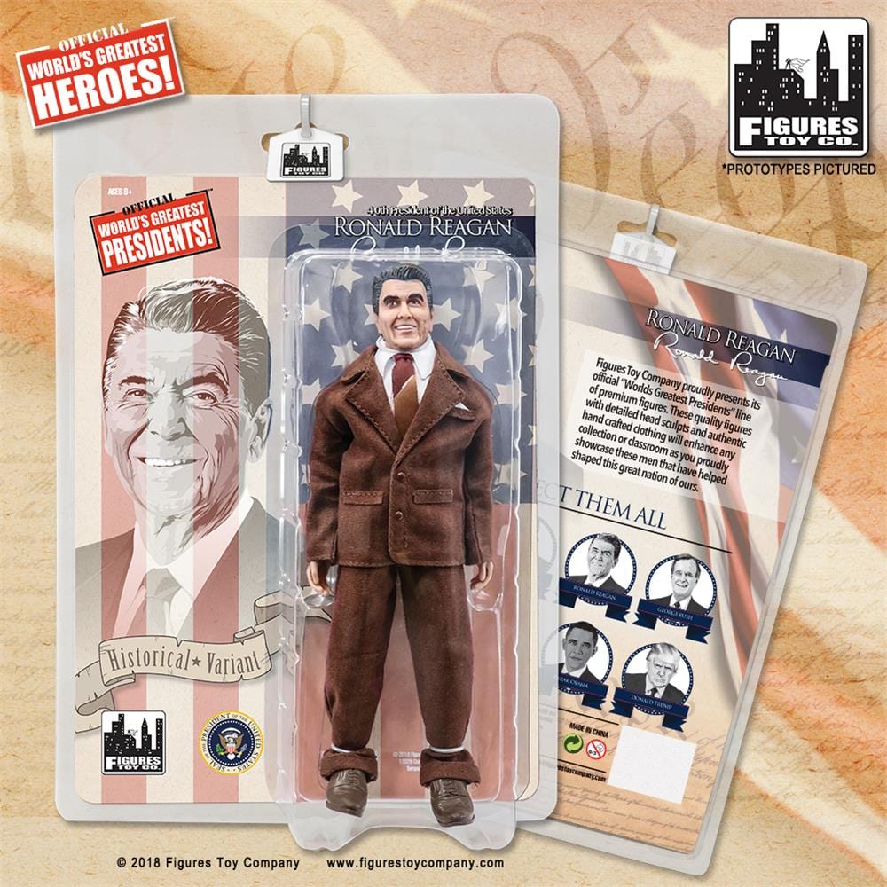 US Presidents 8 Inch Action Figures Series: Ronald Reagan [Brown Suit Variant]
