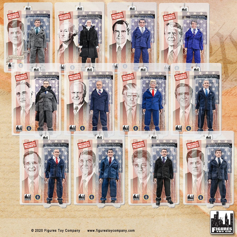 US Presidents 8 Inch Action Figures Series: Set of 12 Figures