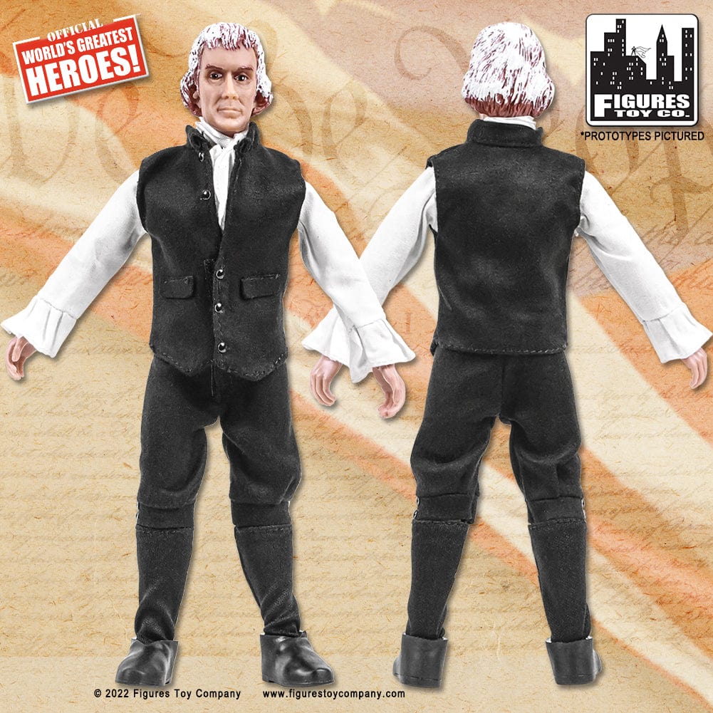 US Presidents 8 Inch Action Figures Series: Thomas Jefferson [Black Outfit]