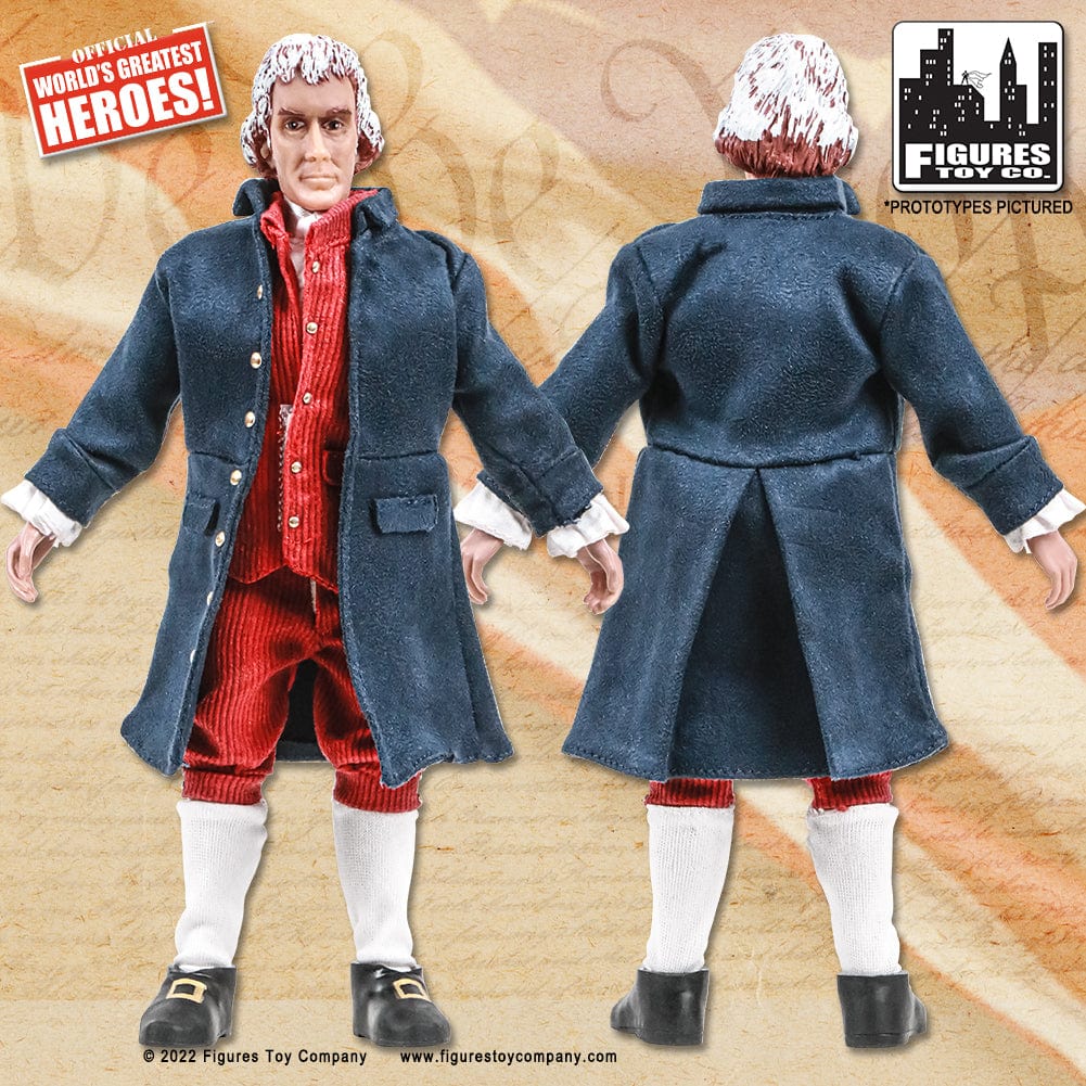 US Presidents 8 Inch Action Figures Series: Thomas Jefferson [Blue &amp; Red Outfit Variant]