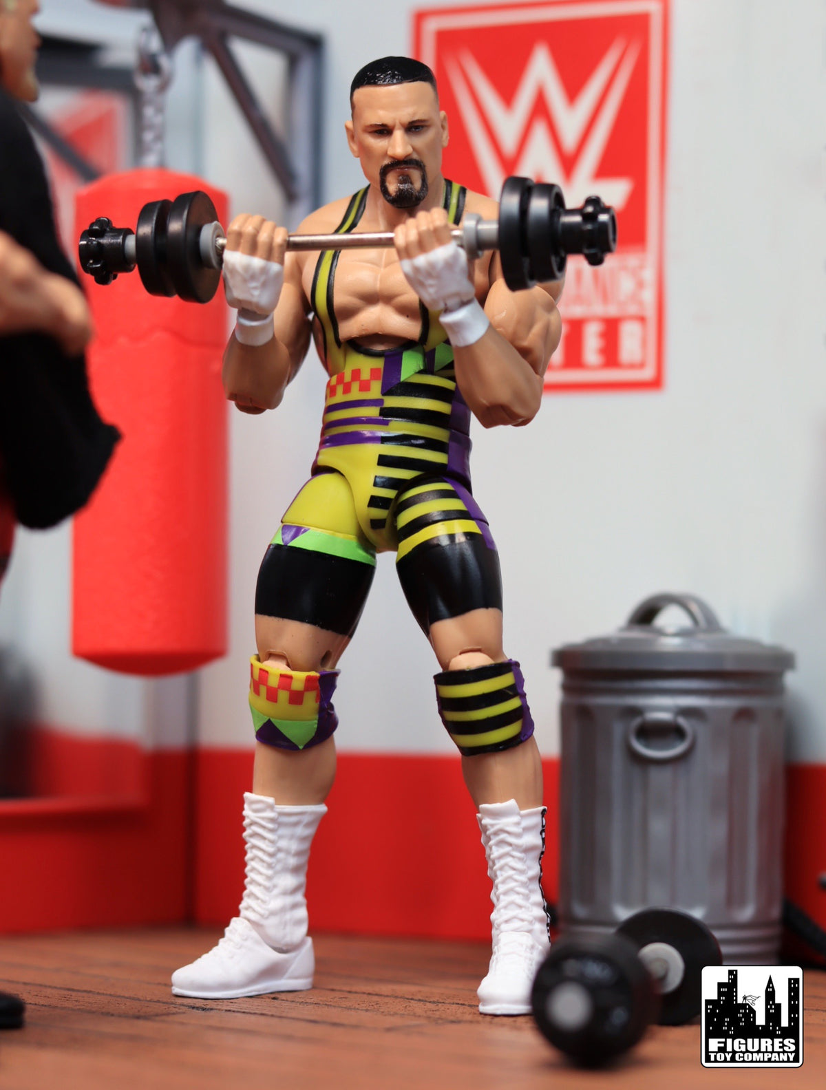 Pair of Small Dumbell Weights for WWE &amp; AEW Wrestling Action Figures