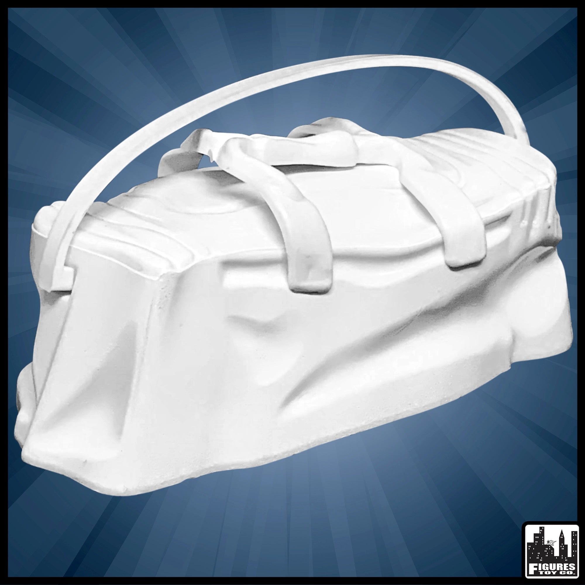 White Duffel Bag for WWE Wrestling Action Figures