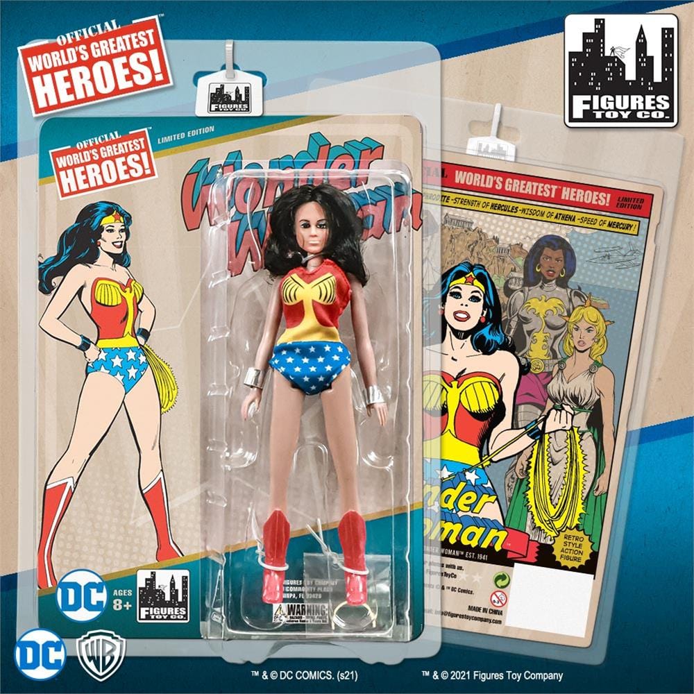 Wonder Woman Retro 8 Inch Action Figure Series 3: Set of all 4