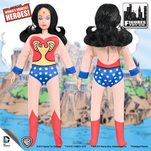 Wonder Woman Retro 8 Inch Action Figure With Full Body Artwork