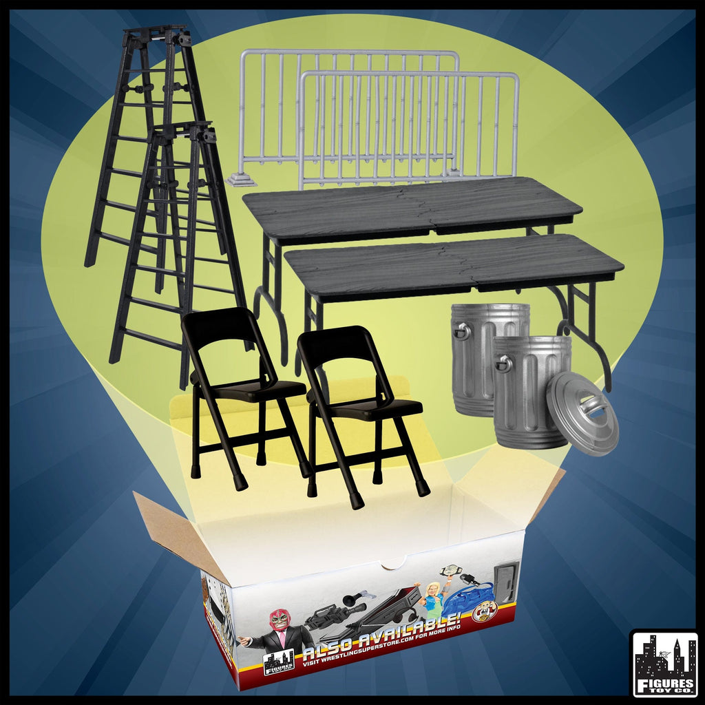 ザ・シールド　wwe フィギュア バリケード、チェア、テーブルセット wrestling-figure-gear-special-