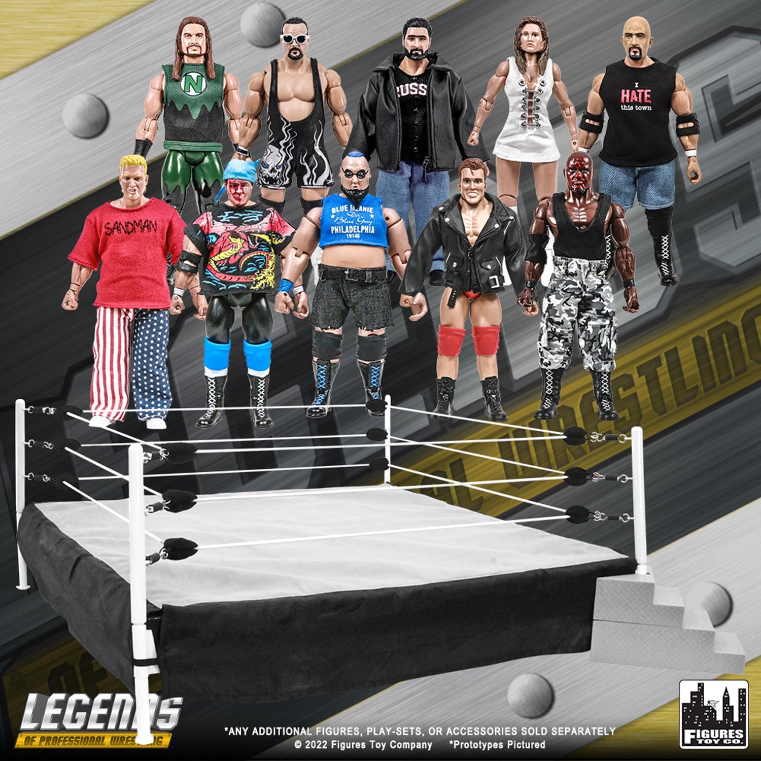 Wrestle toons store figures