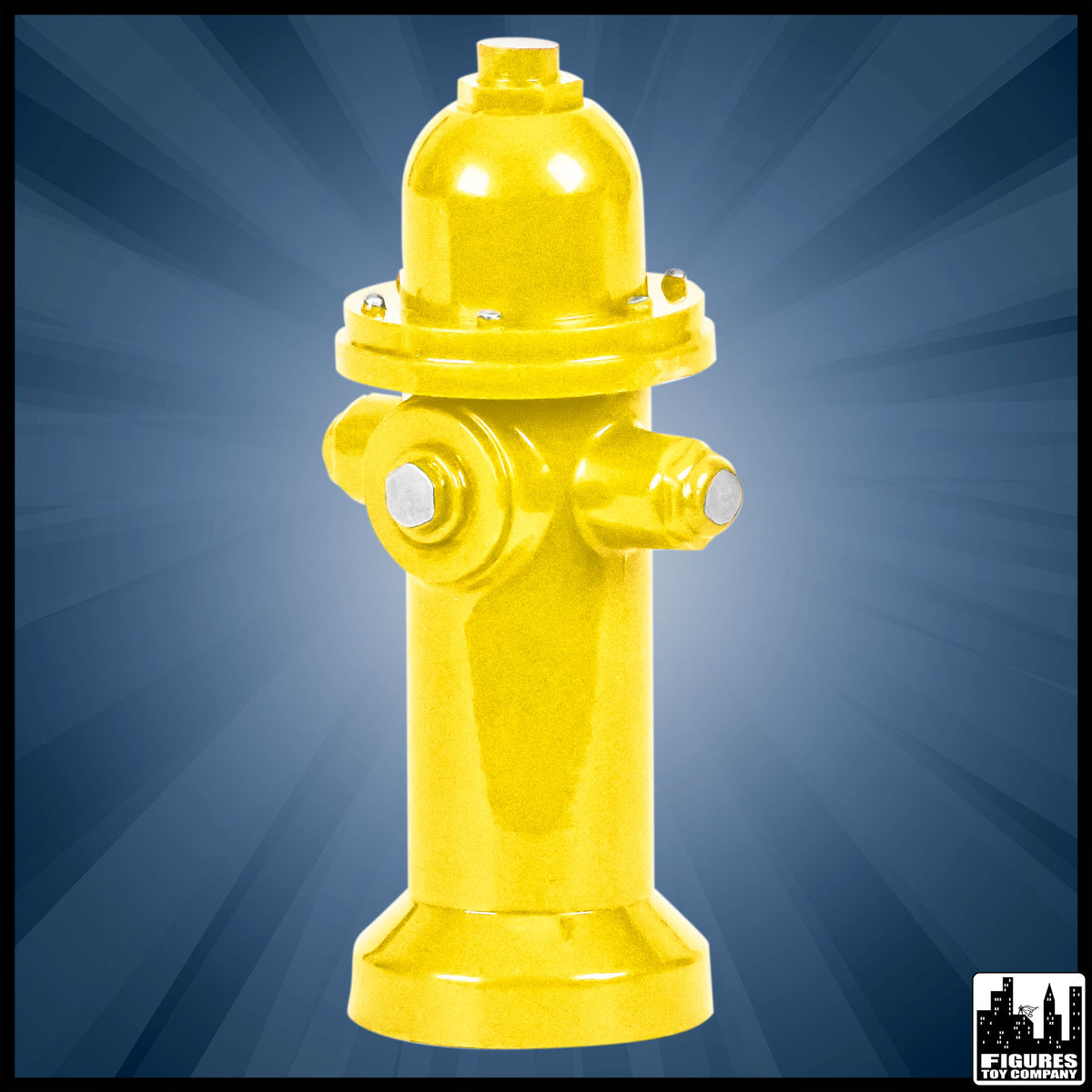 Yellow Fire Hydrant for wrestling figures — product view.